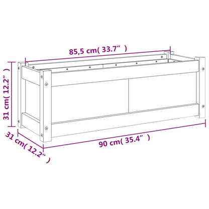 vidaXL Pflanzkübel 90x31x31 cm Kiefernholz Imprägniert