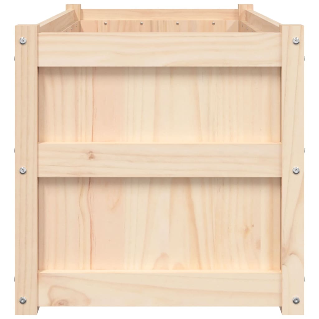 vidaXL Pflanzkübel 2 Stk. Massivholz Kiefer