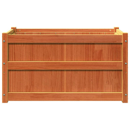 vidaXL Pflanzkübel 2 Stk. Wachsbraun Massivholz Kiefer
