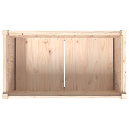vidaXL Pflanzkübel 90x50x70 cm Massivholz Kiefer