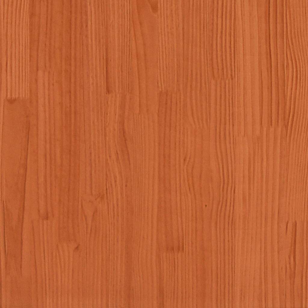 vidaXL Pflanzkübel Wachsbraun 90x50x70 cm Massivholz Kiefer