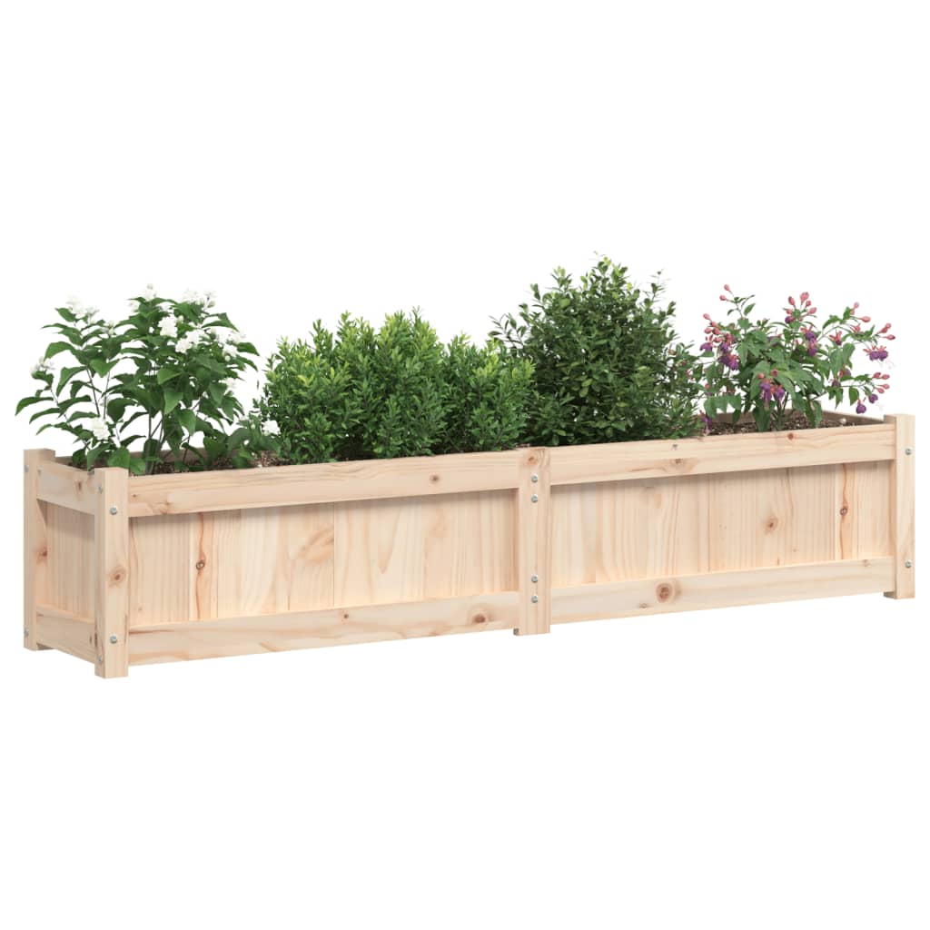 vidaXL Pflanzkübel 150x31x31 cm Massivholz Kiefer