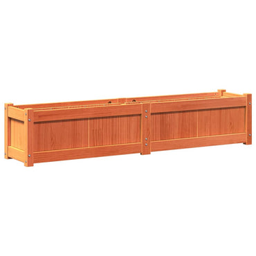 vidaXL Jardinière marron miel 150x31x31 cm Bois de pin massif