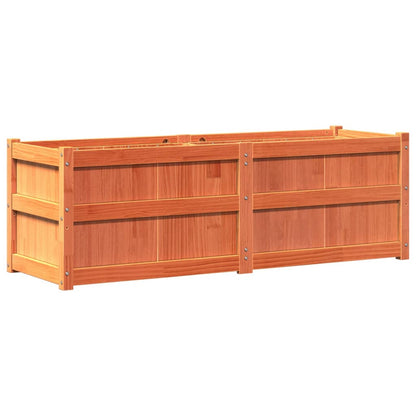 vidaXL Pflanzkübel Wachsbraun 150x50x50 cm Massivholz Kiefer