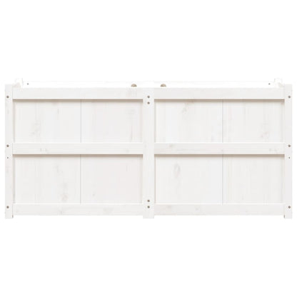 vidaXL Pflanzkübel Weiß 150x50x70 cm Massivholz Kiefer