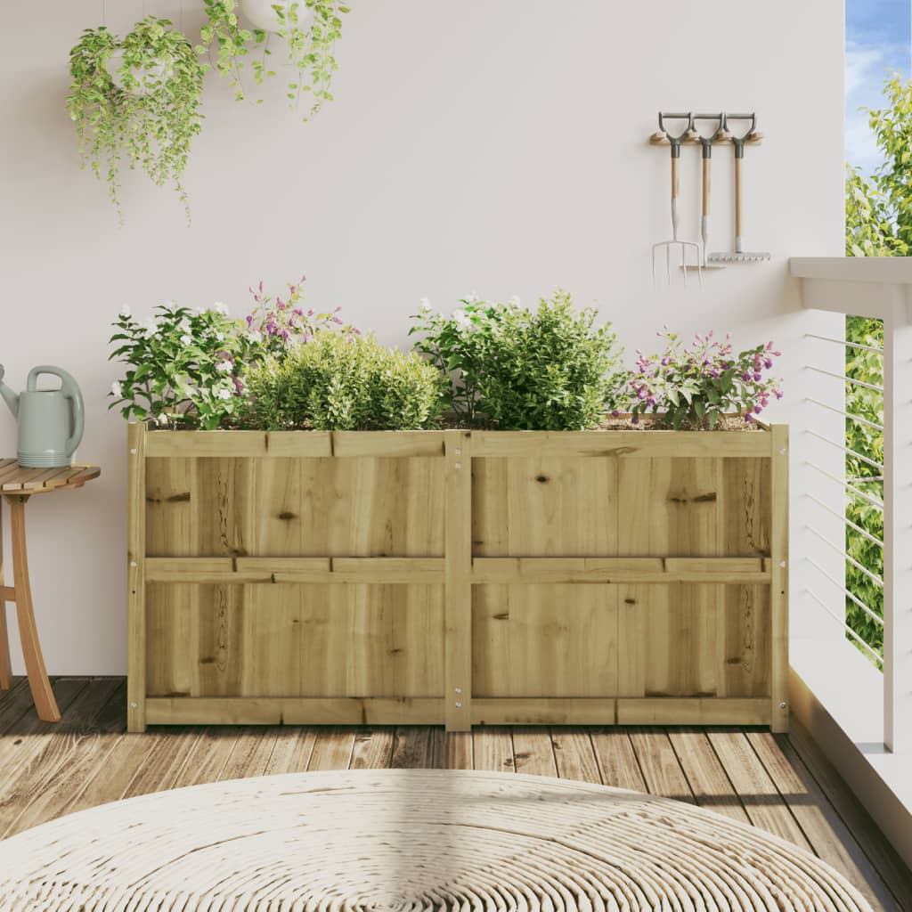 vidaXL Pflanzkübel 150x50x70 cm Kiefernholz Imprägniert