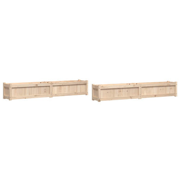 vidaXL Pflanzkübel 2 Stk. Massivholz Kiefer
