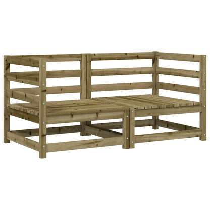 vidaXL Garten-Ecksofas 2 Stk. 70x70x67 cm Kiefernholz Imprägniert