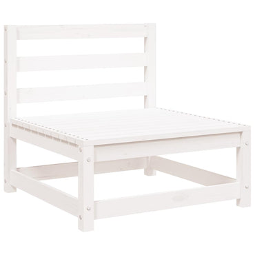 vidaXL Gartensofa ohne Armlehnen Weiß 70x70x67 cm Massivholz Kiefer