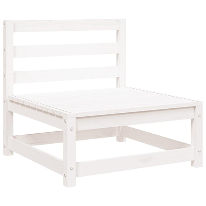 vidaXL Gartensofa ohne Armlehnen Weiß 70x70x67 cm Massivholz Kiefer