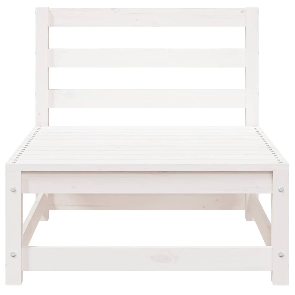vidaXL Gartensofa ohne Armlehnen Weiß 70x70x67 cm Massivholz Kiefer