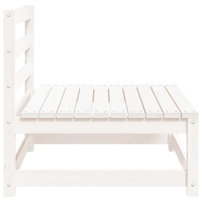 vidaXL Gartensofa ohne Armlehnen Weiß 70x70x67 cm Massivholz Kiefer