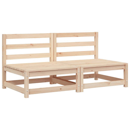 vidaXL Canapés de jardin sans accoudoirs 2 pcs 70x70x67 cm Bois de pin massif