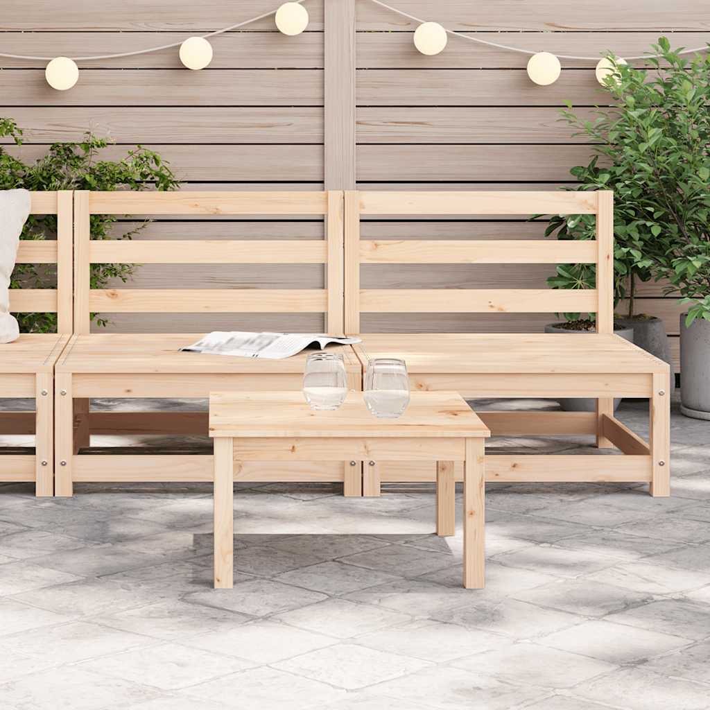 vidaXL Canapés de jardin sans accoudoirs 2 pcs 70x70x67 cm Bois de pin massif