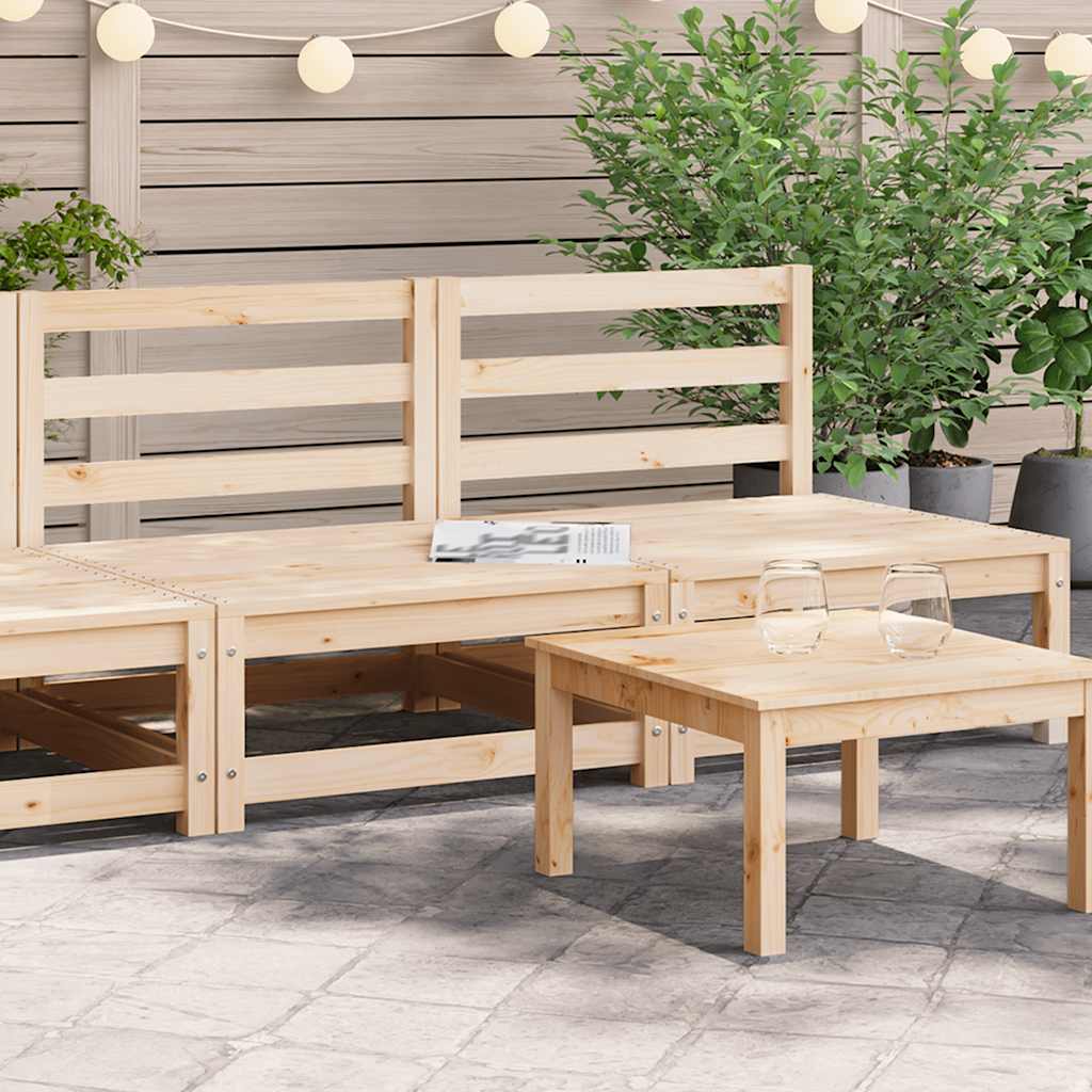 vidaXL Canapés de jardin sans accoudoirs 2 pcs 70x70x67 cm Bois de pin massif