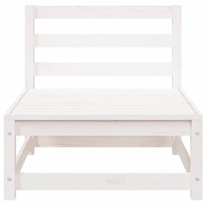 vidaXL Gartensofas ohne Armlehnen 2 Stk. Weiß 70x70x67 cm Kiefernholz