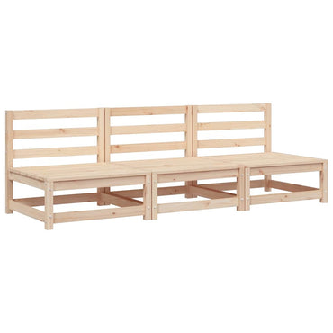 vidaXL Canapés de jardin sans accoudoirs 3 pcs 70x70x67 cm Bois de pin massif