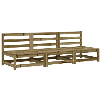 vidaXL Canapés de jardin sans accoudoirs 3 pcs 70x70x67 cm Bois de pin