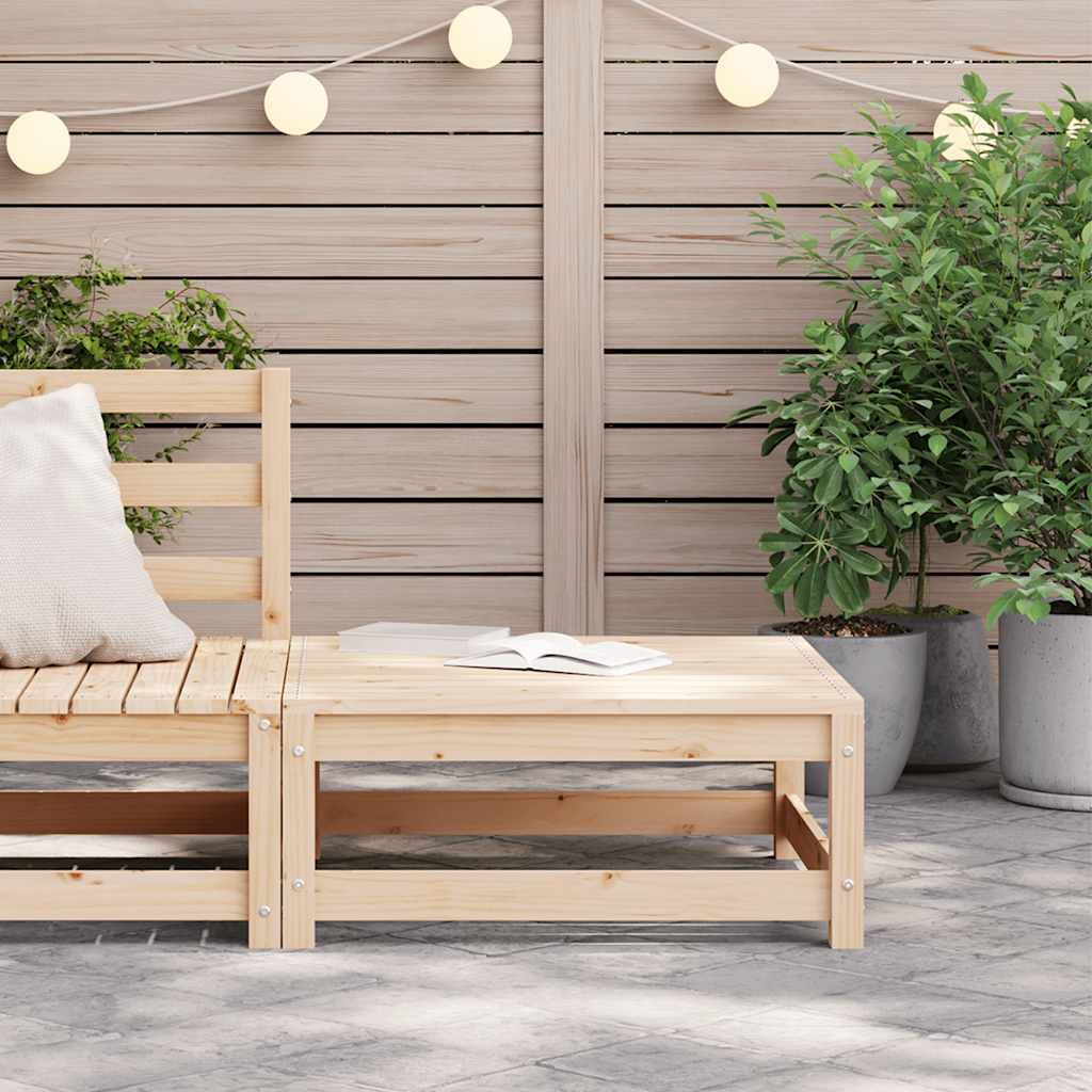 vidaXL Tabouret de jardin 70x70x30 cm Bois de pin massif