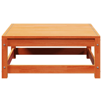 vidaXL Tabouret de jardin ciré marron 70x70x30 cm Bois de pin massif