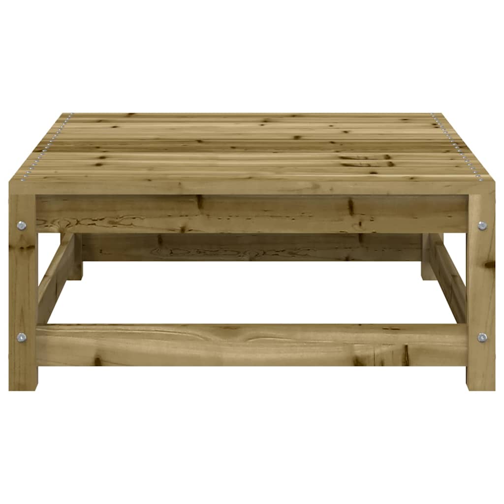 vidaXL Pouf de jardin 70x70x30 cm Bois de pin imprégné