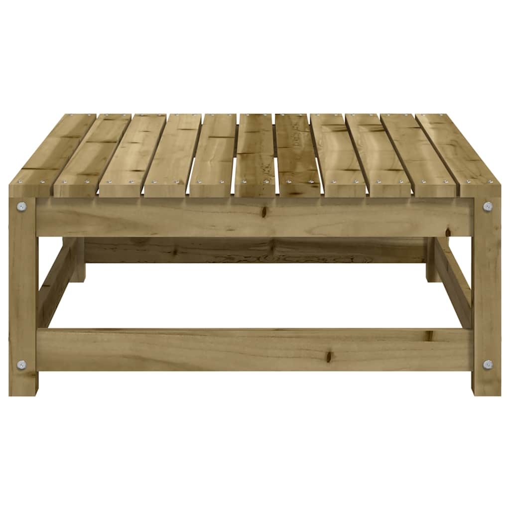 vidaXL Pouf de jardin 70x70x30 cm Bois de pin imprégné
