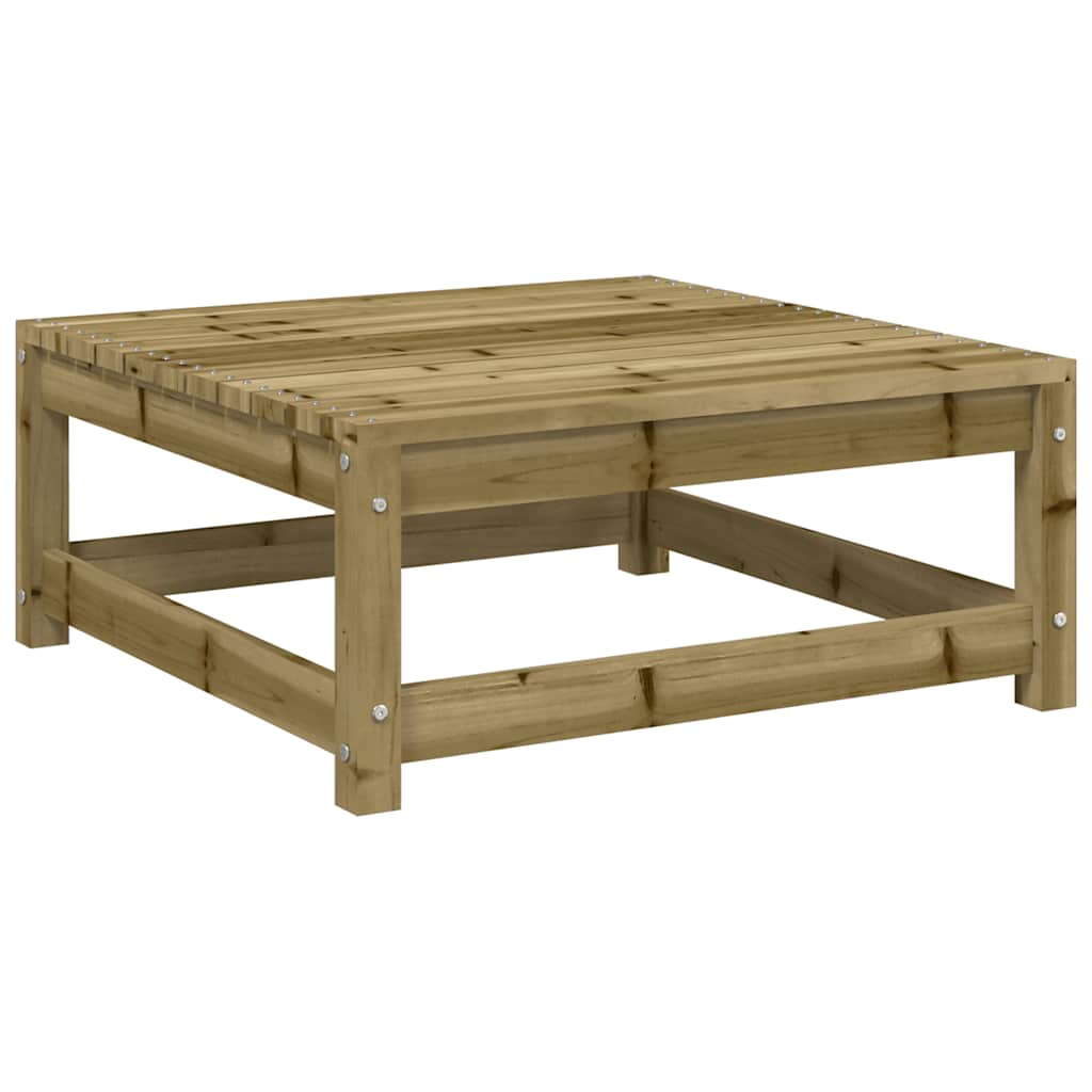 vidaXL Pouf de jardin 70x70x30 cm Bois de pin imprégné