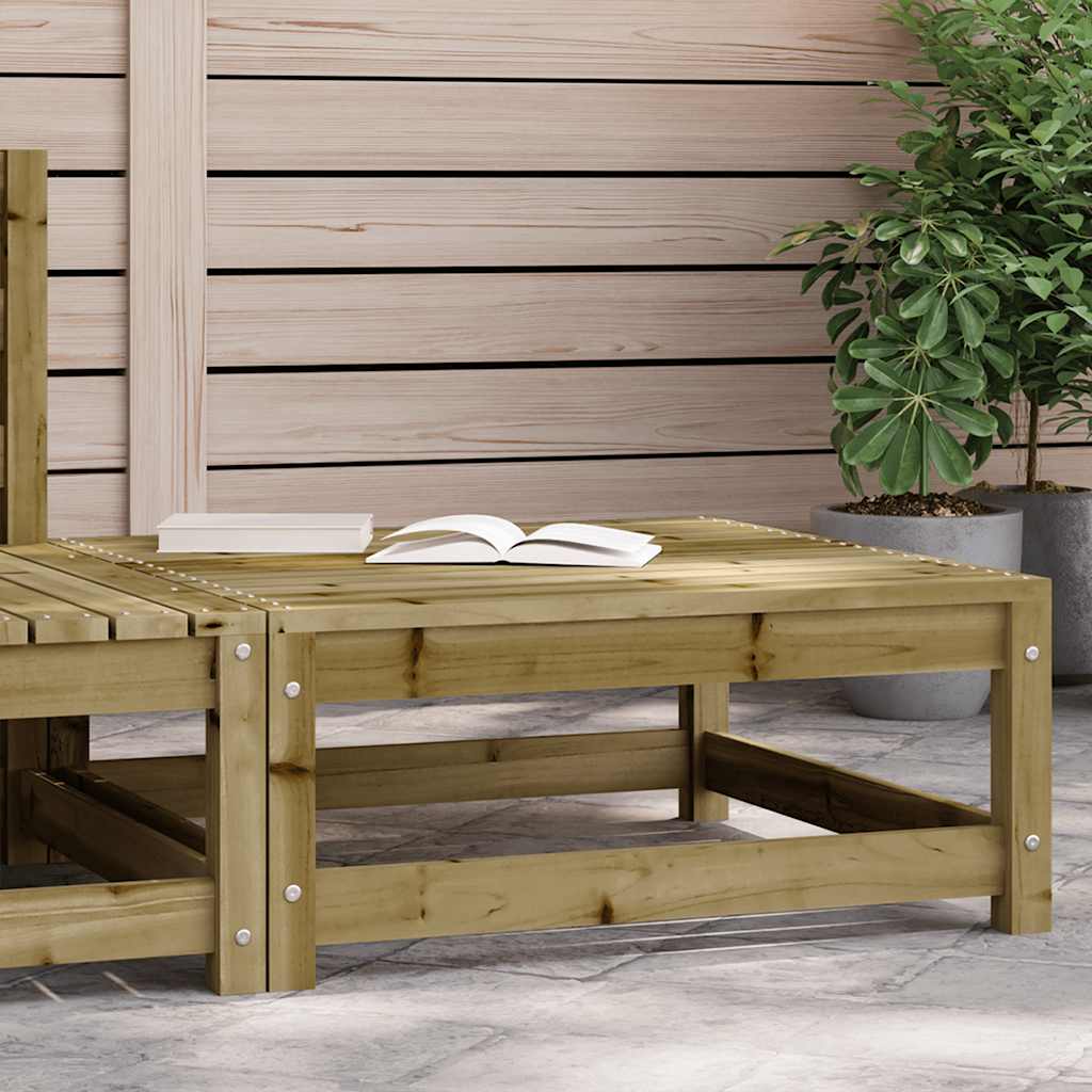vidaXL Pouf de jardin 70x70x30 cm Bois de pin imprégné