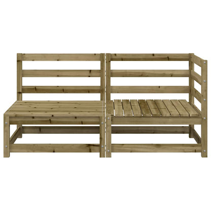 vidaXL Canapé de jardin à 2 places en pin imprégné