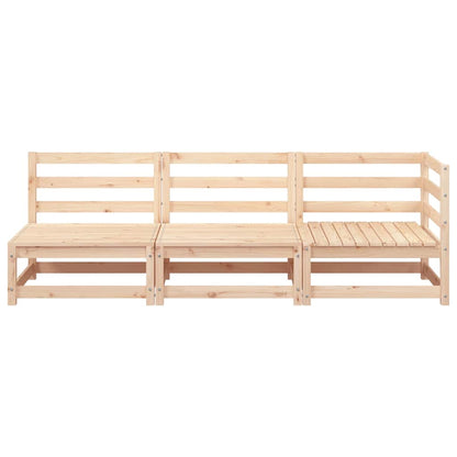 vidaXL Canapé de jardin 3 places en bois de pin massif
