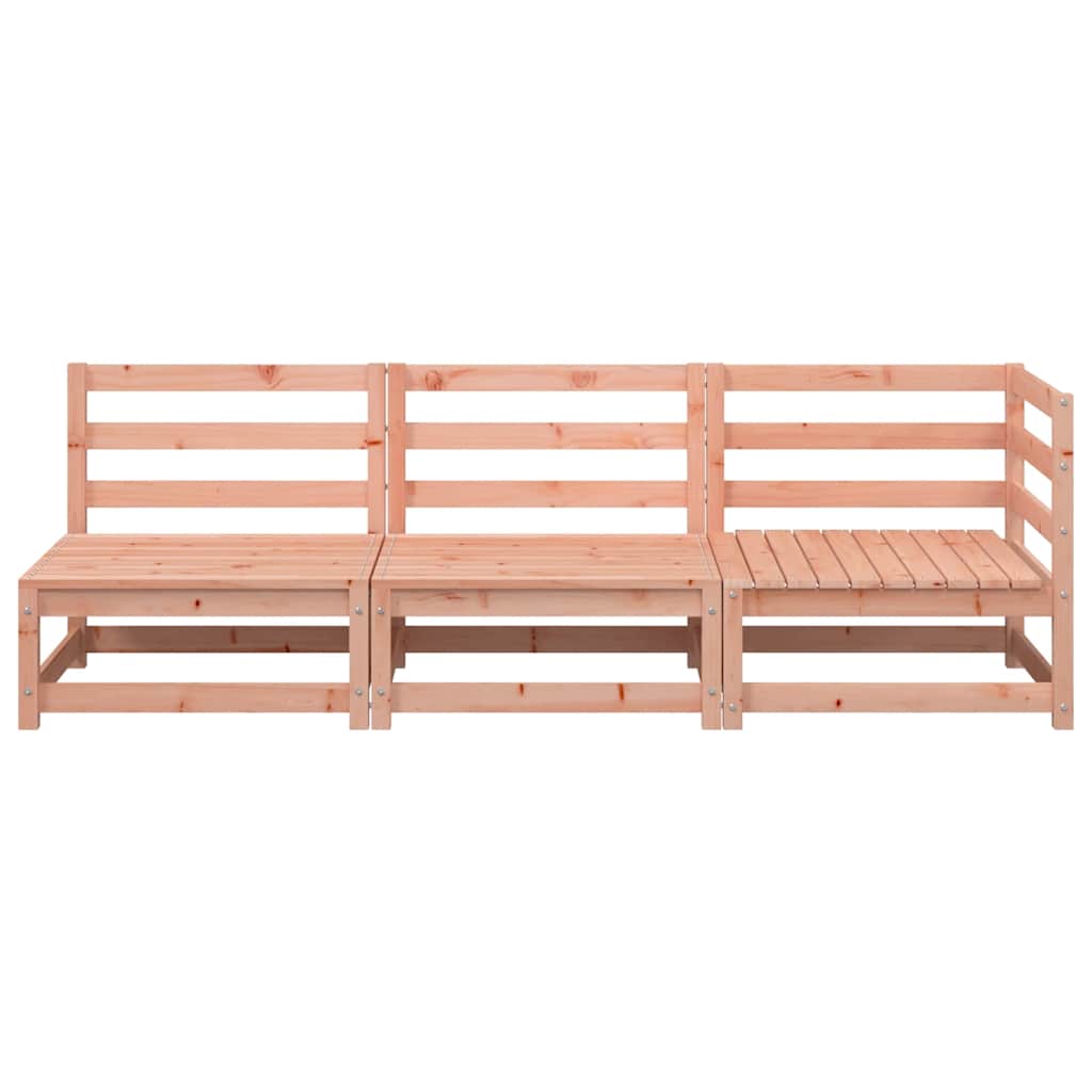 vidaXL Canapé de jardin 3 places en bois massif de douglas