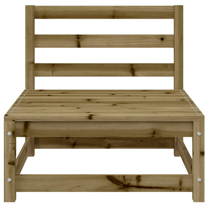 vidaXL Canapé de jardin 3 places en pin imprégné