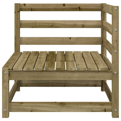 vidaXL Canapé de jardin 3 places en pin imprégné