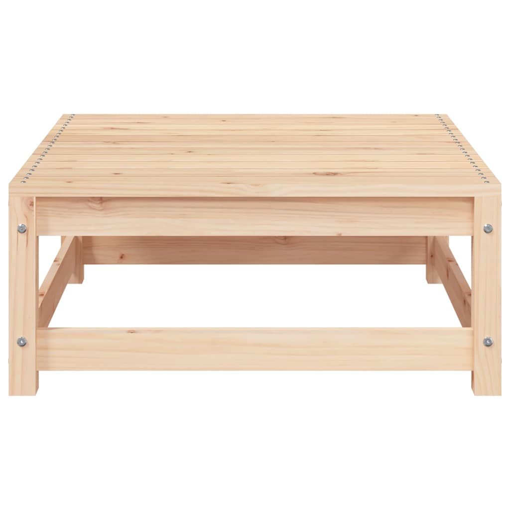 vidaXL Canapé de jardin sans accoudoirs avec pouf Bois de pin massif