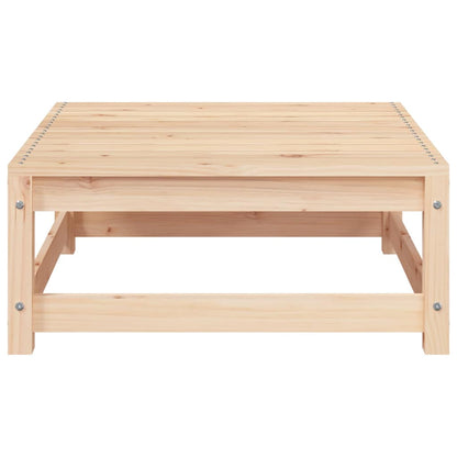 vidaXL Canapé de jardin sans accoudoirs avec pouf Bois de pin massif