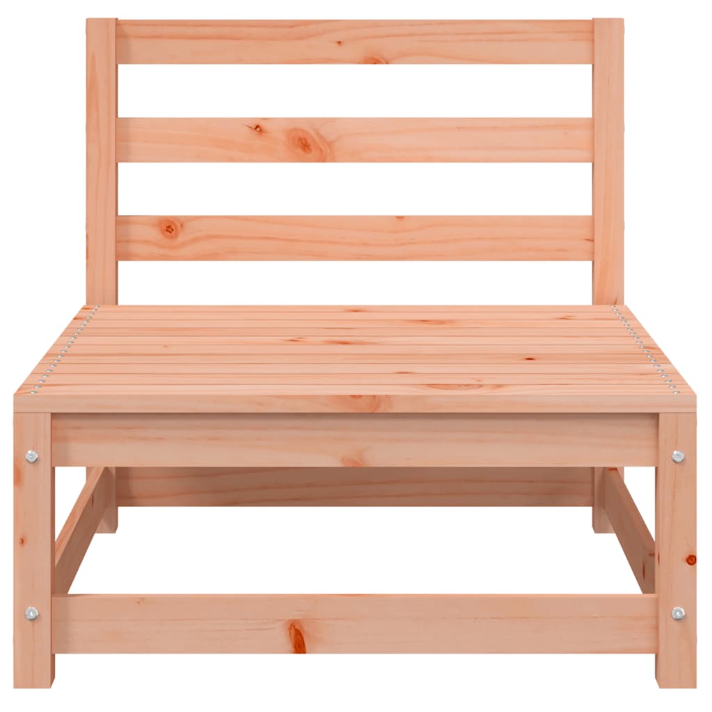 vidaXL Canapé de jardin sans accoudoirs avec pouf Bois de douglas massif