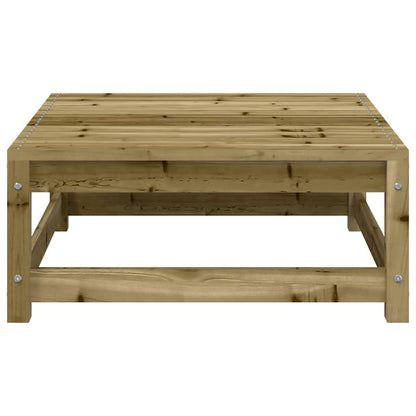 vidaXL Canapé de jardin sans accoudoirs avec pouf Bois de pin imprégné