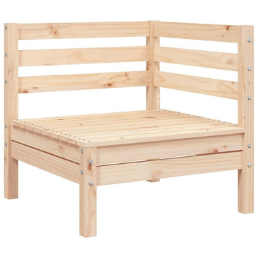 vidaXL Canapé d'angle de jardin en bois de pin massif