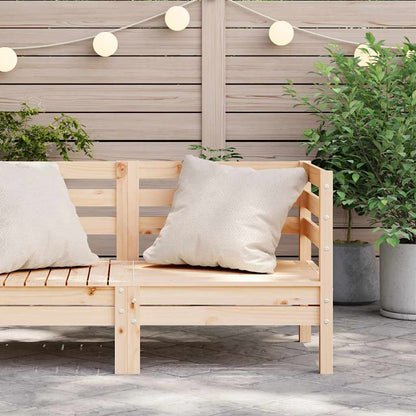 vidaXL Canapé d'angle de jardin en bois de pin massif