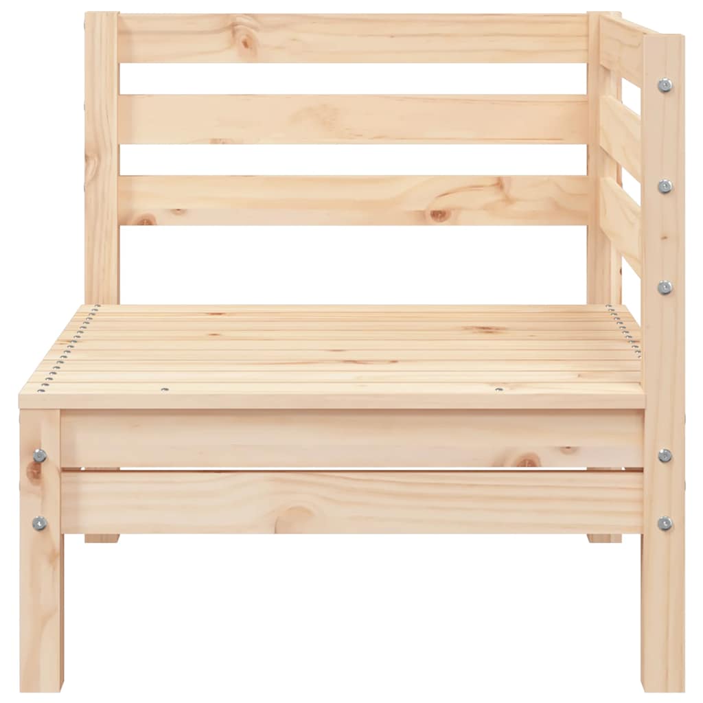 vidaXL Canapé d'angle de jardin en bois de pin massif