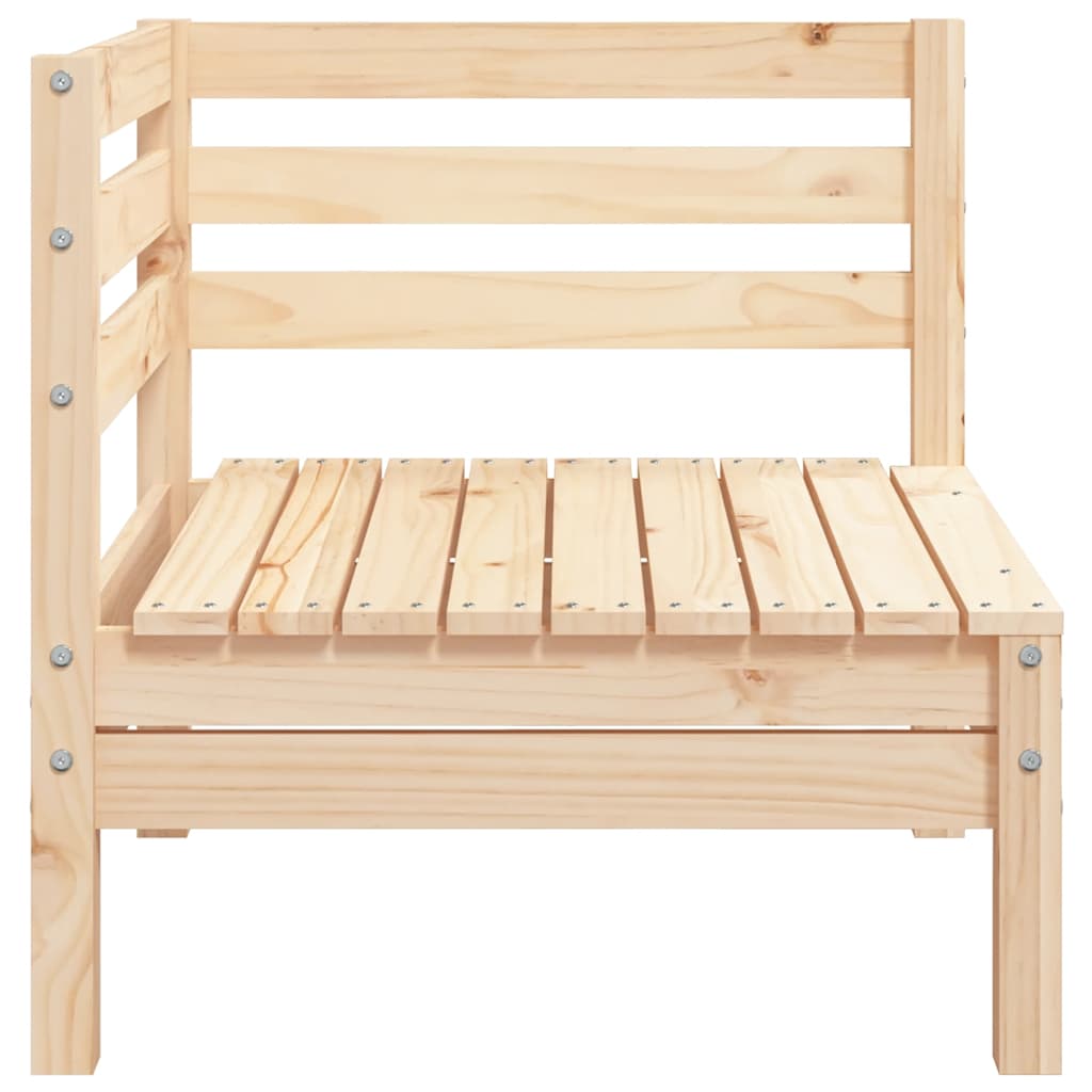 vidaXL Canapé d'angle de jardin en bois de pin massif