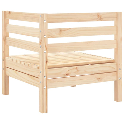 vidaXL Canapé d'angle de jardin en bois de pin massif