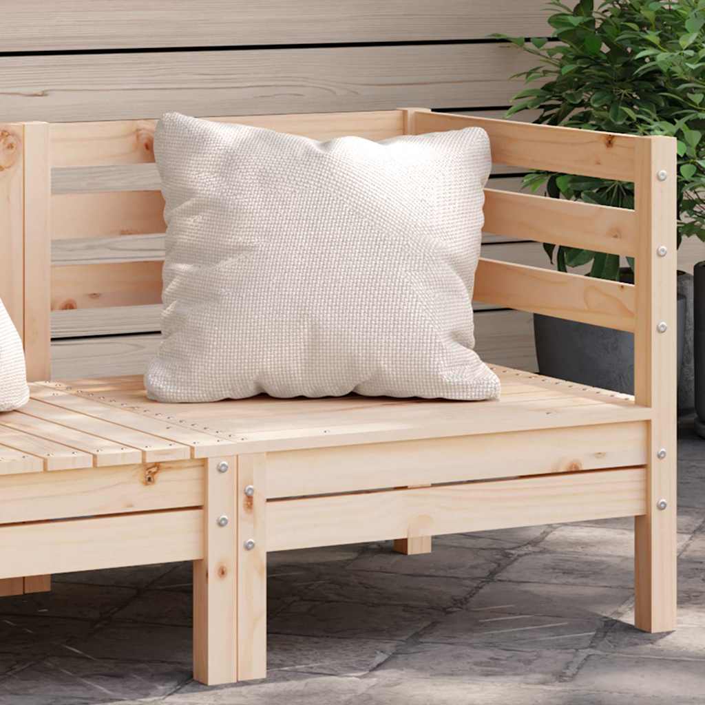 vidaXL Canapé d'angle de jardin en bois de pin massif