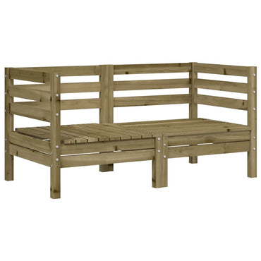 vidaXL Canapés d'angle de jardin 2 pcs Bois de pin imprégné