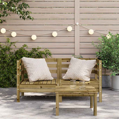 vidaXL Canapés d'angle de jardin 2 pcs Bois de pin imprégné