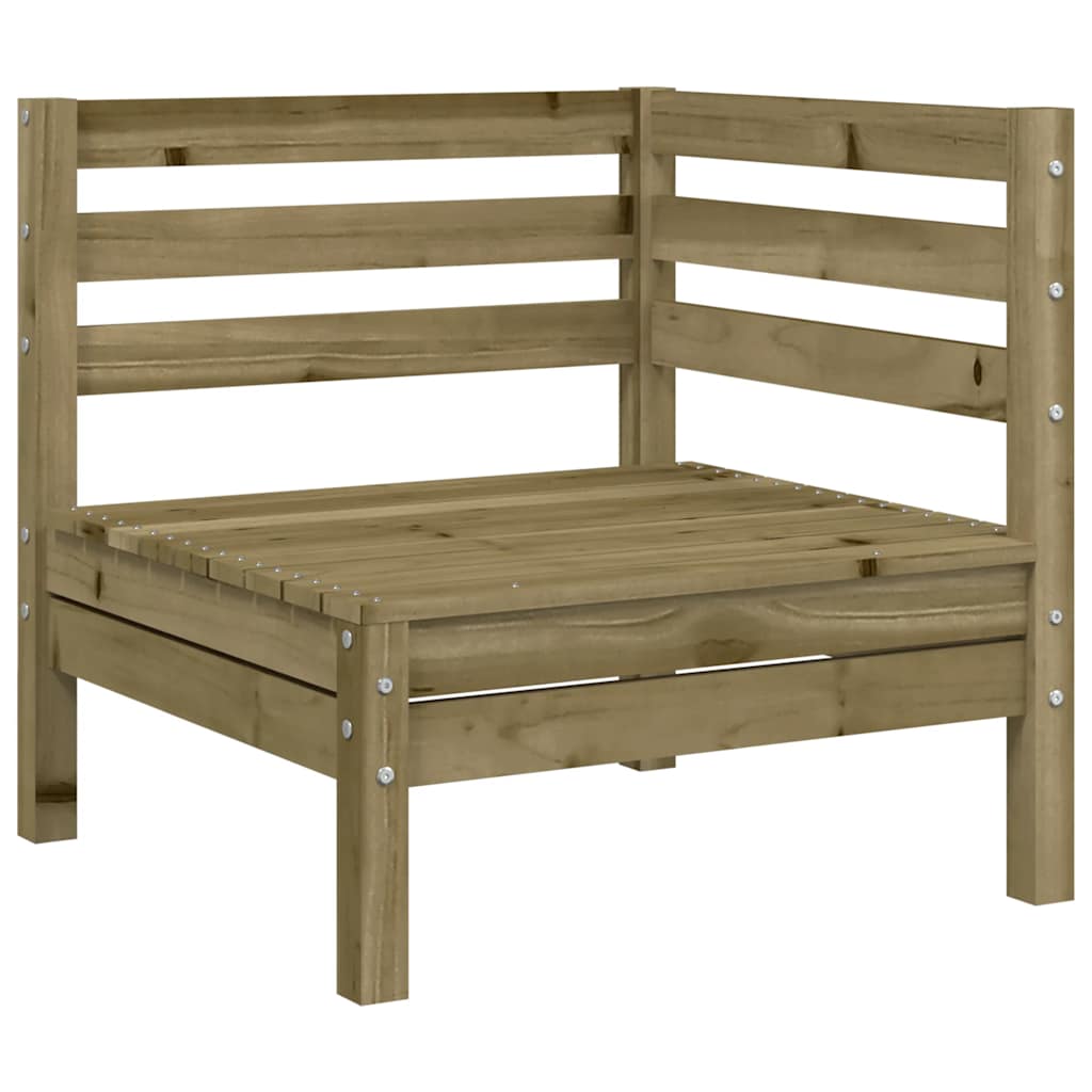 vidaXL Canapés d'angle de jardin 2 pcs Bois de pin imprégné