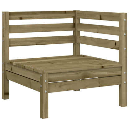 vidaXL Canapés d'angle de jardin 2 pcs Bois de pin imprégné