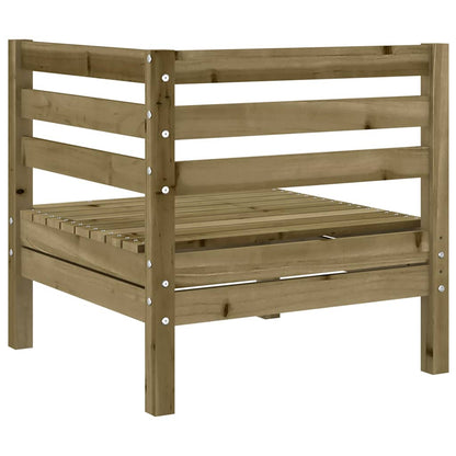 vidaXL Canapés d'angle de jardin 2 pcs Bois de pin imprégné