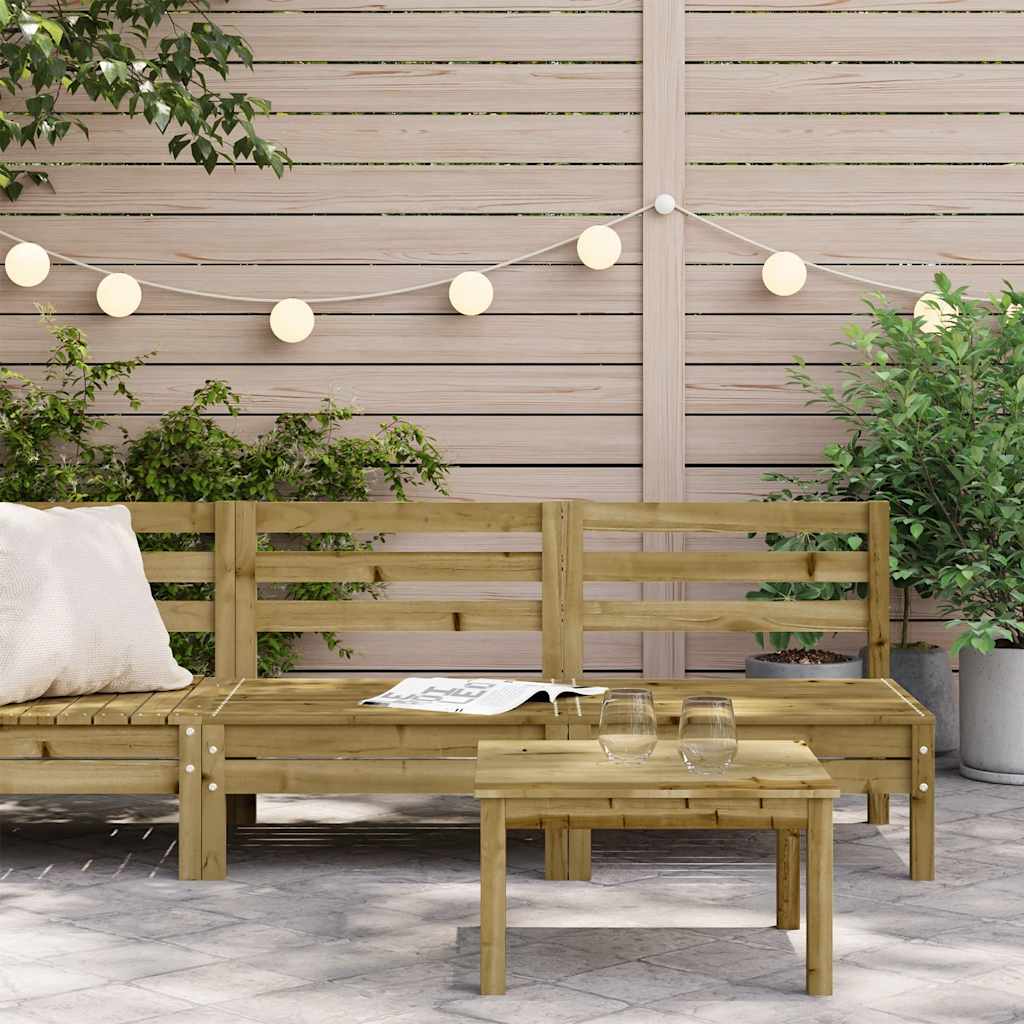 vidaXL Canapés de jardin sans accoudoirs 2 pcs Bois de pin imprégné