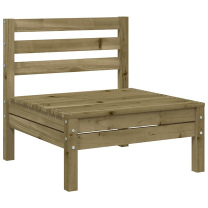 vidaXL Canapés de jardin sans accoudoirs 2 pcs Bois de pin imprégné